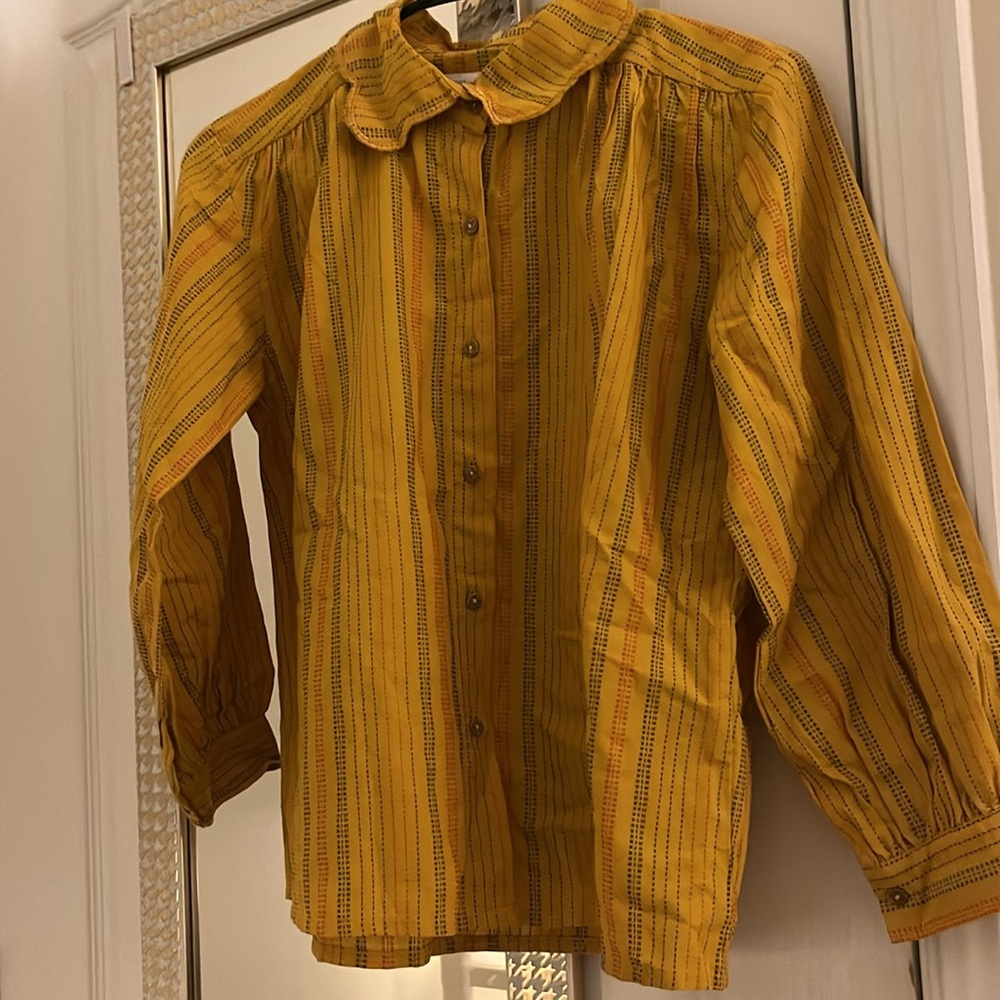 Beech Tree| Yellow Button Down Shirt